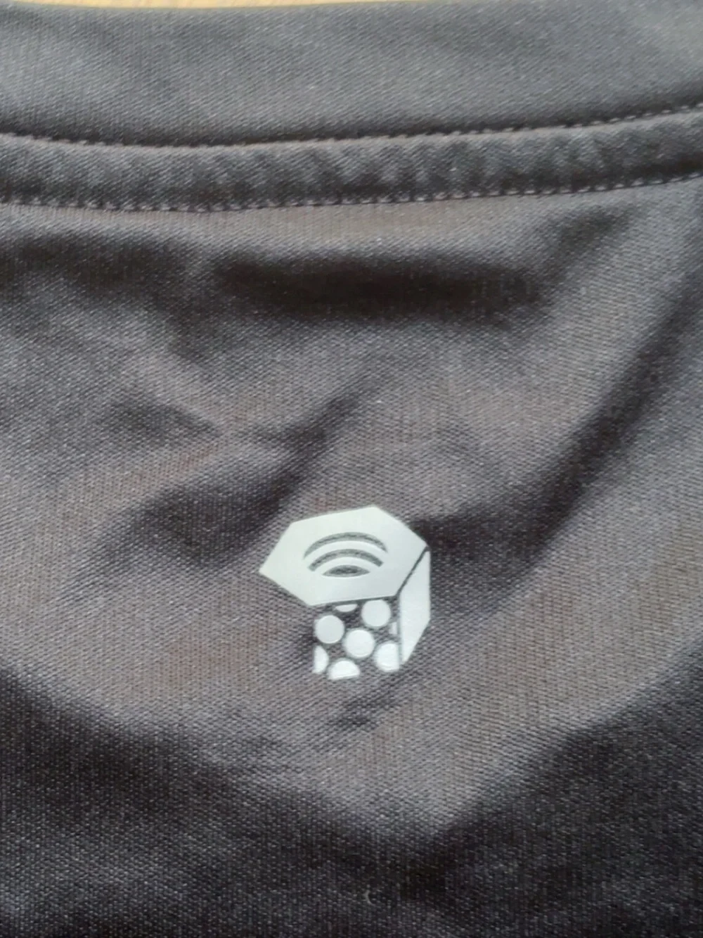 The North Face Black Tee with Small White Tech Icon